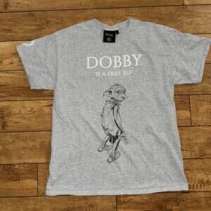 Harry Potter Dobby T-Shirt Gray Large 20x27 Movie Tee Pop Culture Books